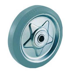 Roulette en caoutchouc gris pressé (type pneu sans marquage), roue de rechange