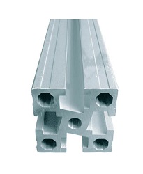 Profilé extrudé en aluminium (M4 / pour charges légères) 20 × 20 YF-2020-4-1200
