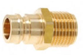 RACCORDS POUR MOULES -Type DIN/Filetage mâle/Avec valve/Résistance à la chaleur 100 degrés/Taraudage parallèle-