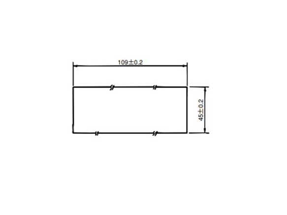 10-KDM10 panel mount hole (units: mm) 