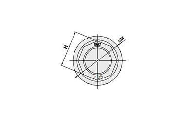 Male Elbow dimensional drawing for size 6 