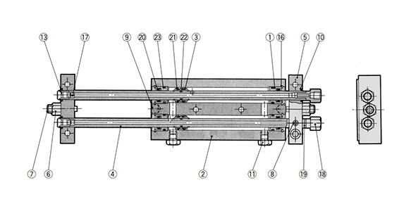 CX2N10 structural drawing