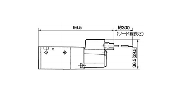 M plug connector (M): VZ5□2-□M□□-01 dimensional drawing