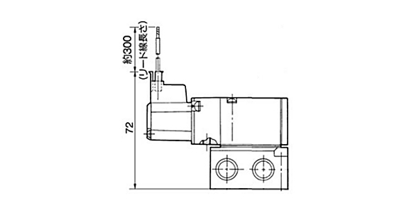 L plug connector (L): VZ5□4-□L□□-01/02 dimensional drawing