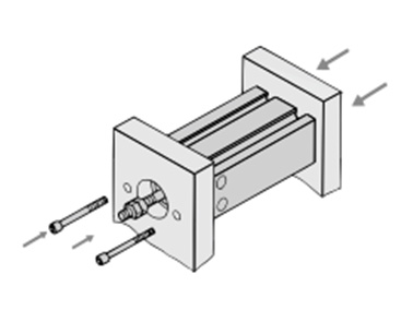 Axial mounting (body tapped)