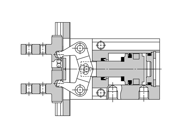 Pinces pneumatiques / Mandrin à air à ouverture/fermeture parallèle Type  standard compact (sans interrupteur automatique) Série MHZA/MHZAJ2-6 de SMC