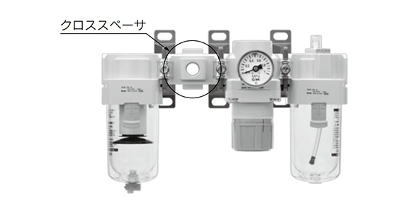 AC Series Air Combination Cross Spacer Attachment connection example